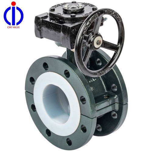 PTFE/PFA/Rubber Lined Butterfly Valve